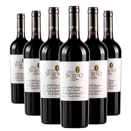 Case of 6 Valle Secreto First Edition Cabernet Sauvignon 75cl Red Wine